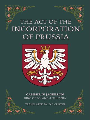 cover image of The Act of the Incorporation of Prussia
